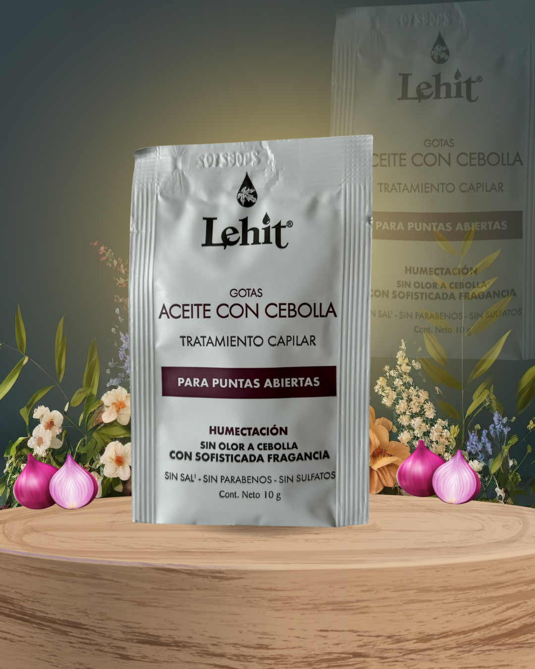 Gotas de aceite de cebolla