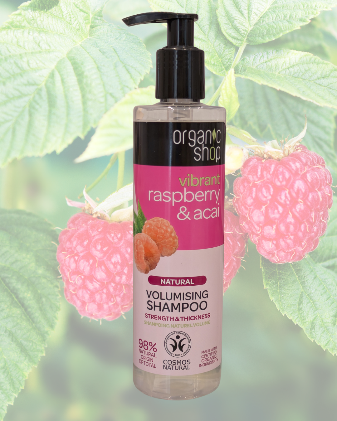Volumising Shampoo - Vibrant Raspberry & Acai