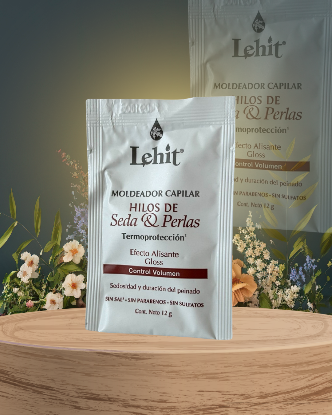 Fibras de seda y perla