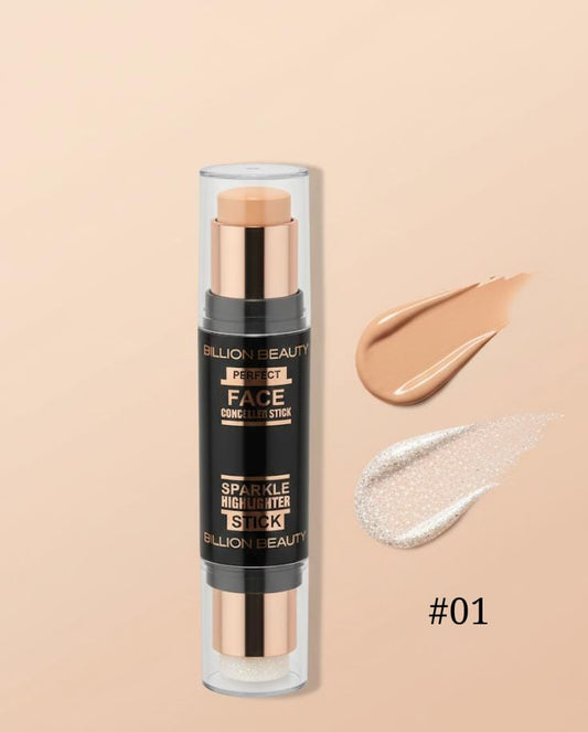 Dual-Action Concealer and Highlighter Stick