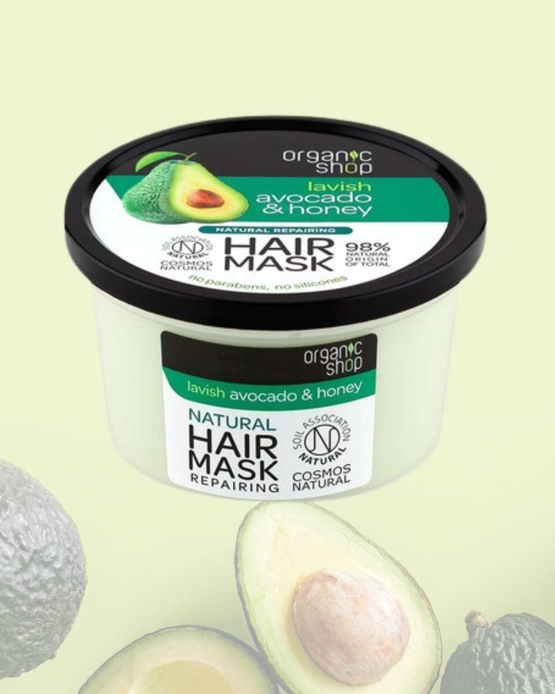 Maschera riparatrice per capelli – Avocado e miele