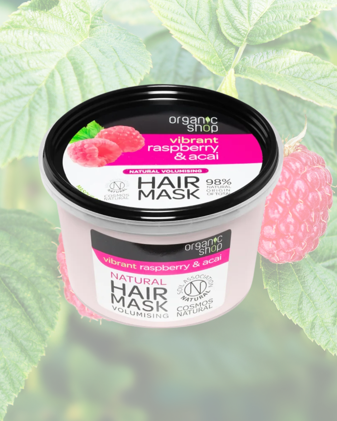 Volumising Hair Mask – Raspberry & Acai
