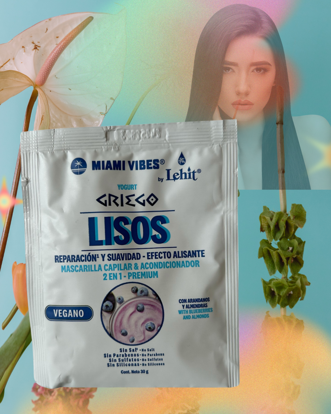 Capelli lisci con yogurt greco 