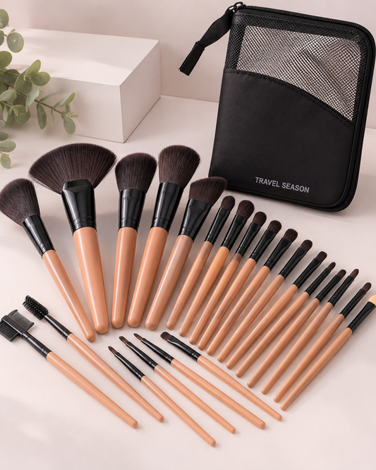 Set pennelli trucco (24 pezzi) + BORSA