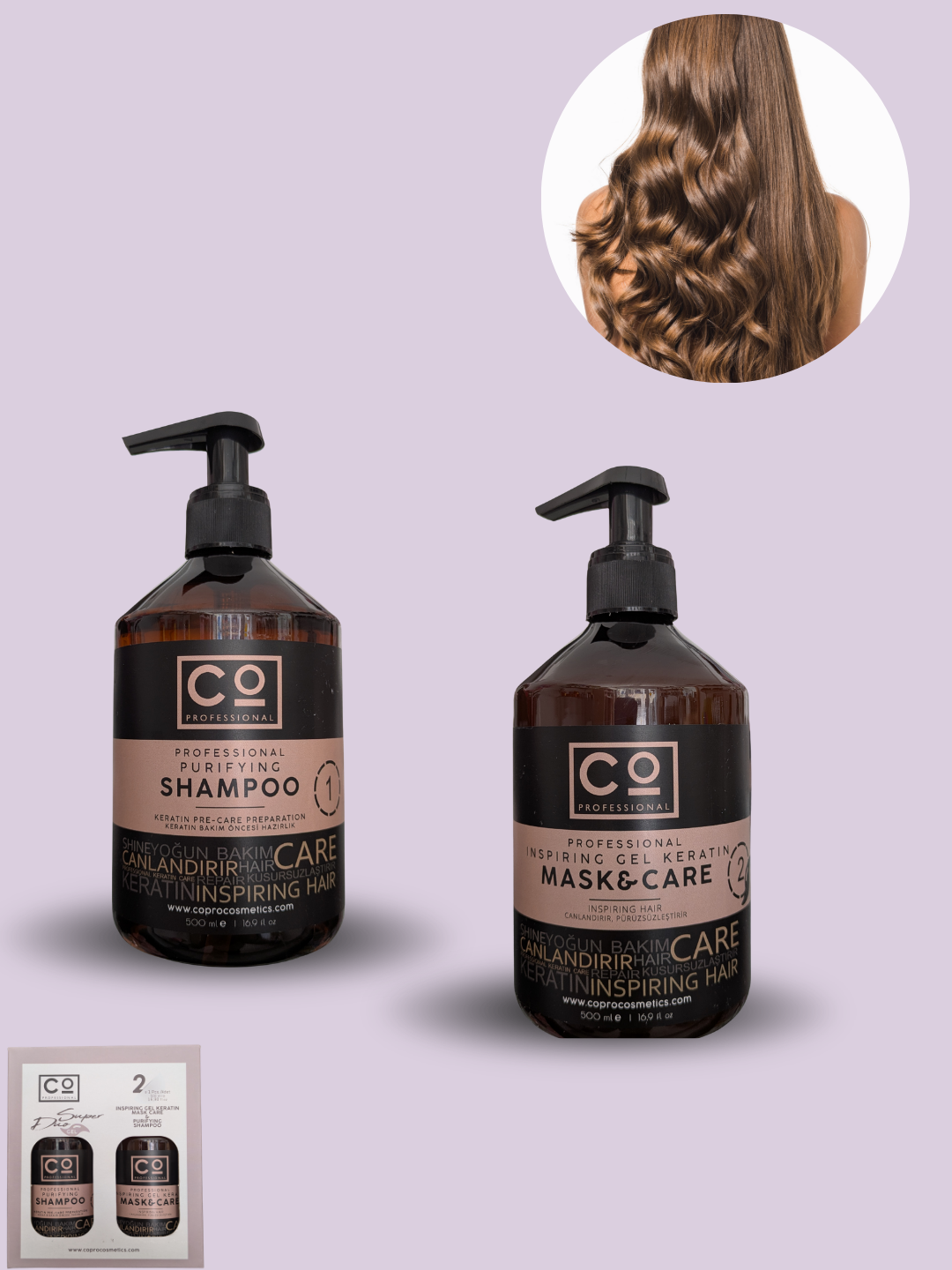 Gel Keratin Professional Straightening Kit