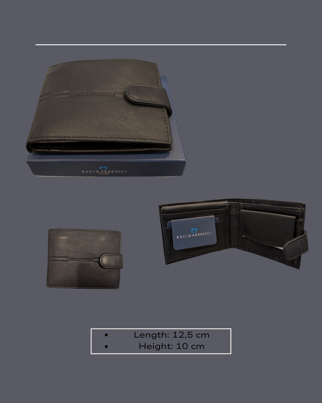 Baci & Abbracci Classic Wallet with Clasp