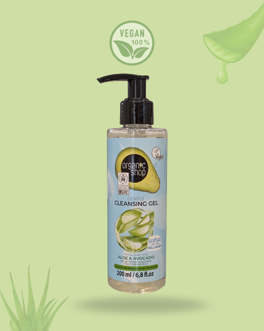 Set de cuidado facial: Aloe y aguacate